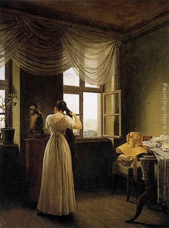 Georg Friedrich Kersting At the Mirror